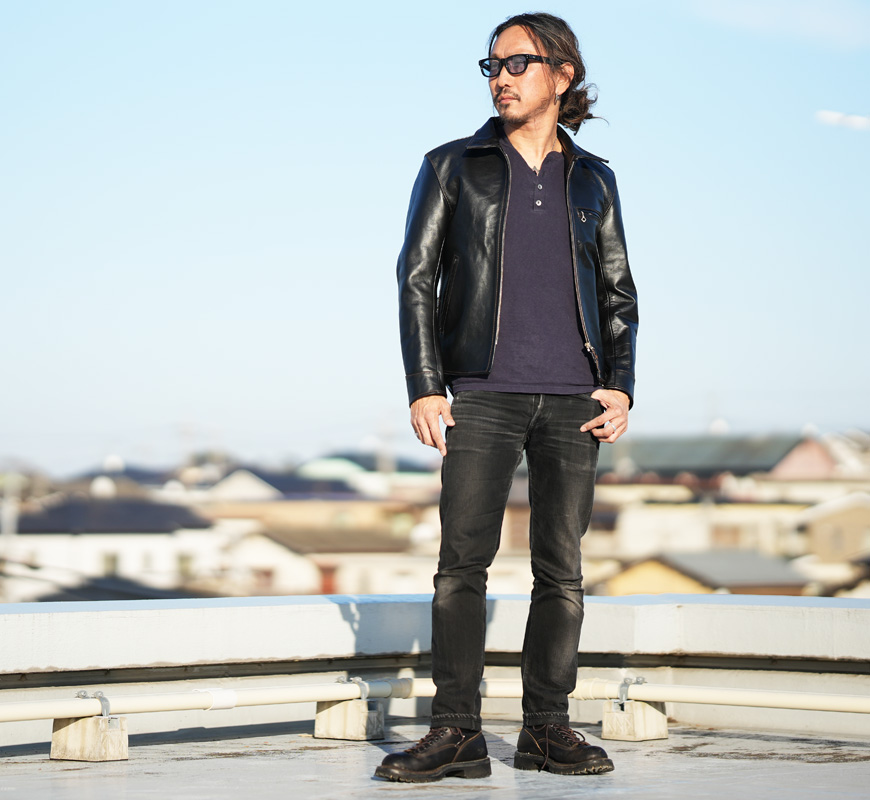 フラットヘッド　ホースハイドシングルライダース茶芯FN-LJ-HS005革ジャン The Flat Head（フラッドヘッド） フラットヘッド ホースハイド