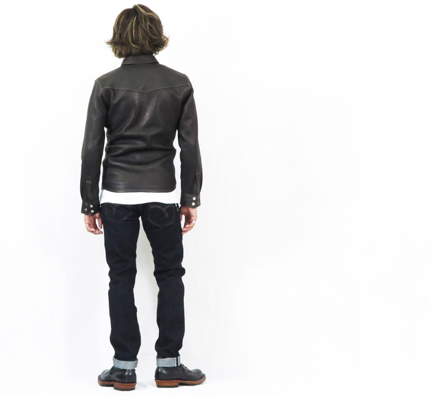 フラットヘッド THE FLAT HEAD ディアスキンシャツ FN-LS-DS004