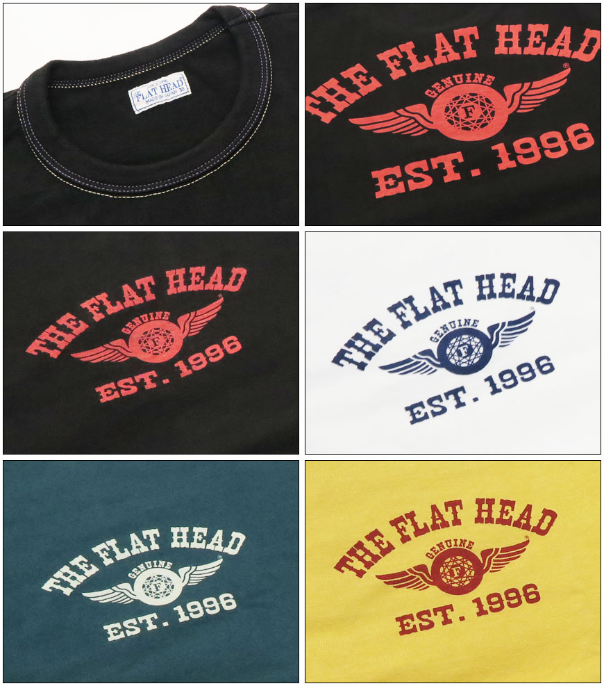 フラットヘッド THE FLAT HEAD 半袖 Ｔシャツ プリント FLYING 