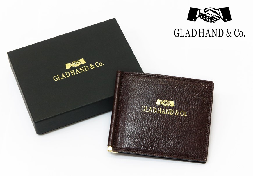 美品 GLAD HAND グラッドハンド マネークリップ リザード ウォレット 楽天市場】GLAD HAND マネークリップ リザード 本革 箔プリント
