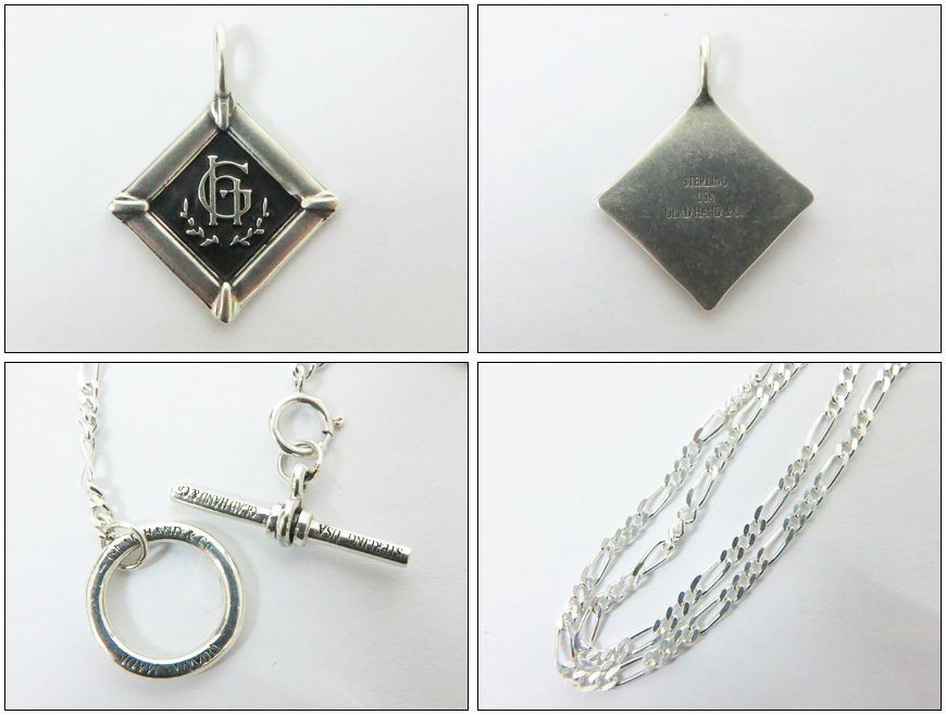 刻印 GLADHAND USA ロゴ ペンダント トップ sterling