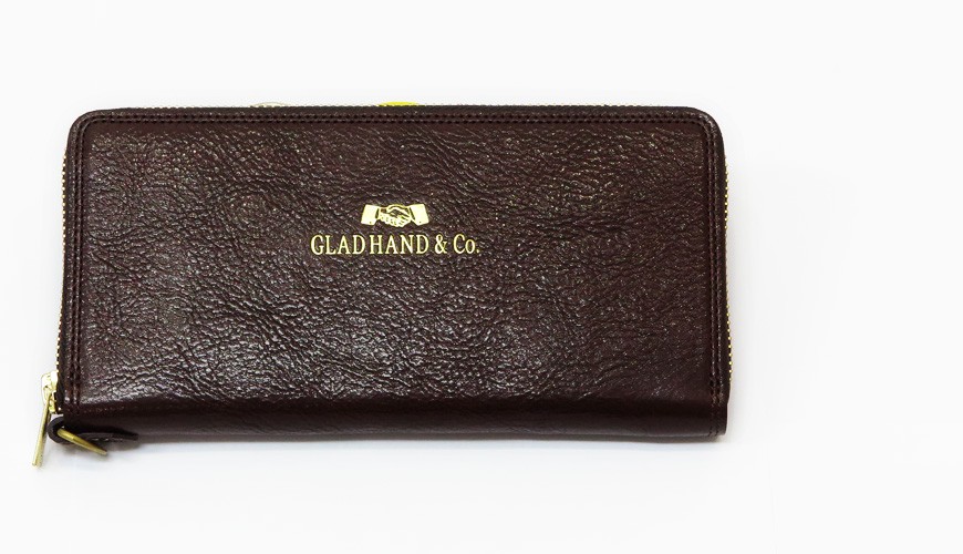 GLAD HAND（グラッドハンド） レザー ジップ ロング ウォレット SPEAK