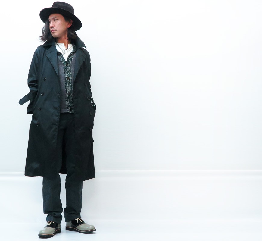 ギャングスタービルclassic parlorコットン ベージュ トレンチコート GANGSTERVILLE（ギャングスタービル） BENJAMIN トレンチコート