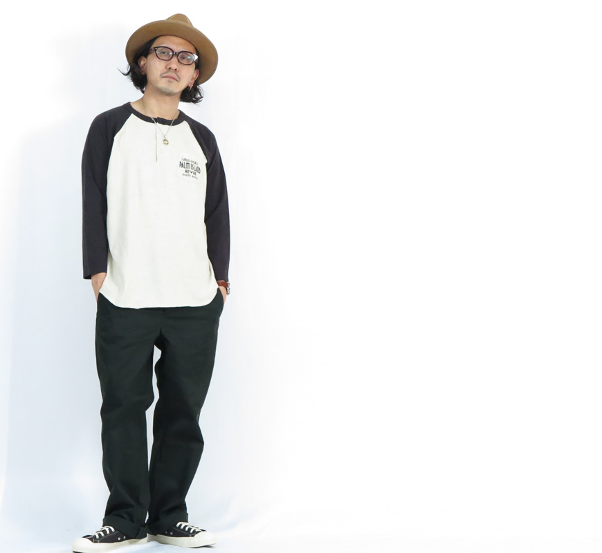 GANGSTERVILLE（ギャングスタービル） ヘンプ混 9分袖 ラグラン