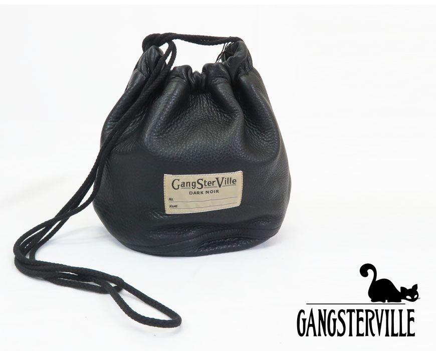 GANGSTERVILLE（ギャングスタービル） 牛革 レザー 巾着 バッグ