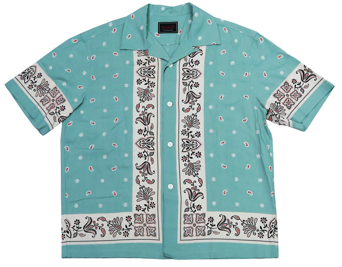 GANGSTERVILLE（ギャングスタービル） 半袖 レーヨン オープンカラー