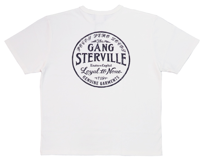 GANGSTERVILLE ギャングスタービル 半袖 Tシャツ CIRCLE SIG ヘビーウェイト バインダーネック 天竺 GSV-24-SS-19 GLAD HAND グラッドハンド 】