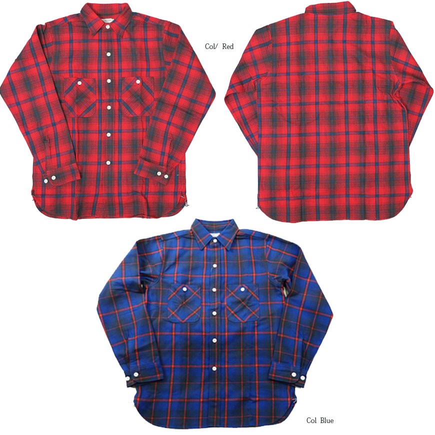 ヘラーズカフェ ストライプ柄　ワークパンク　W36 Heller's cafe(ヘラーズカフェ) / プルオーバーワークシャツ/36