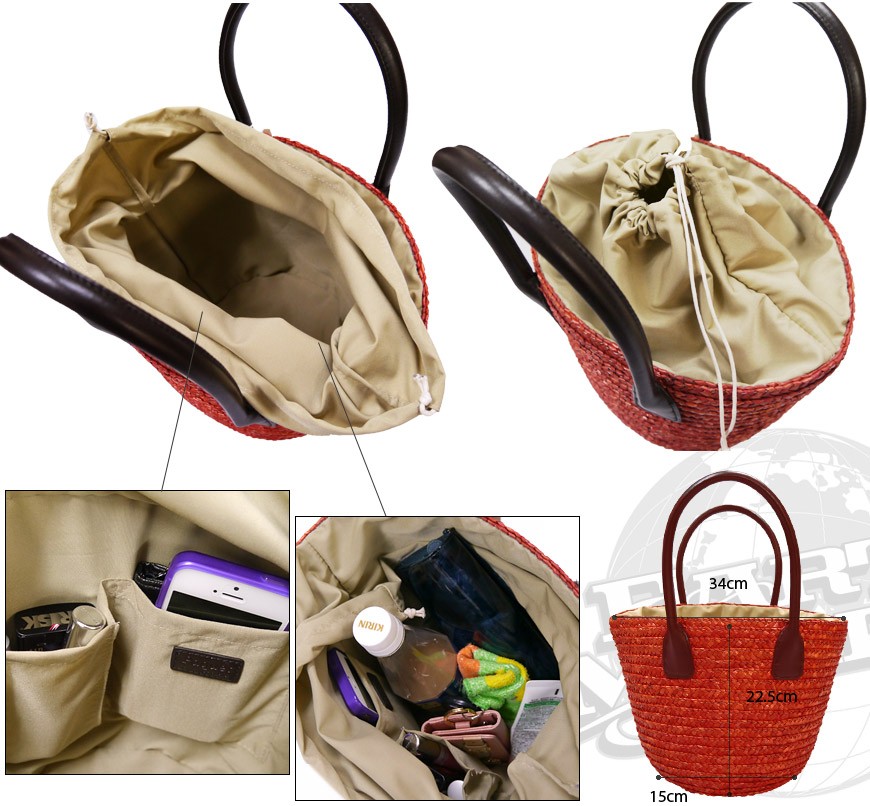 HAWK COMPANY カラフルかごバッグ 3229