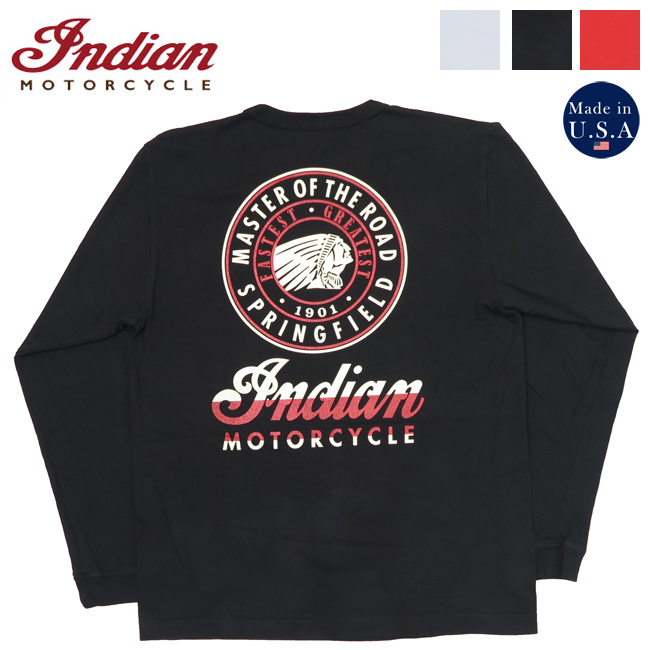 ★未使用品★indian motocycle★スカジャン★インナー・長袖・4枚★ INDIAN MOTOCYCLE（インディアンモトサイクル） インディアンモーター