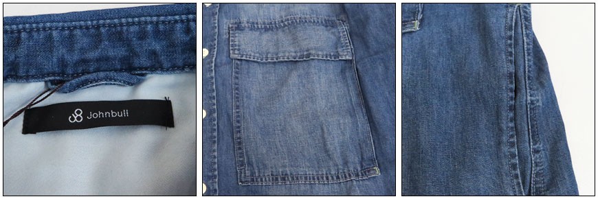 Johnbull（ジョンブル） レディース デニム シャツ ワンピース ワン