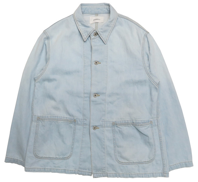 JOHNBULL ジョンブル　デニムカバーオール　サックジャケットL Johnbull（ジョンブル） JOHNBULL 10oz コットンリネンデニム サック