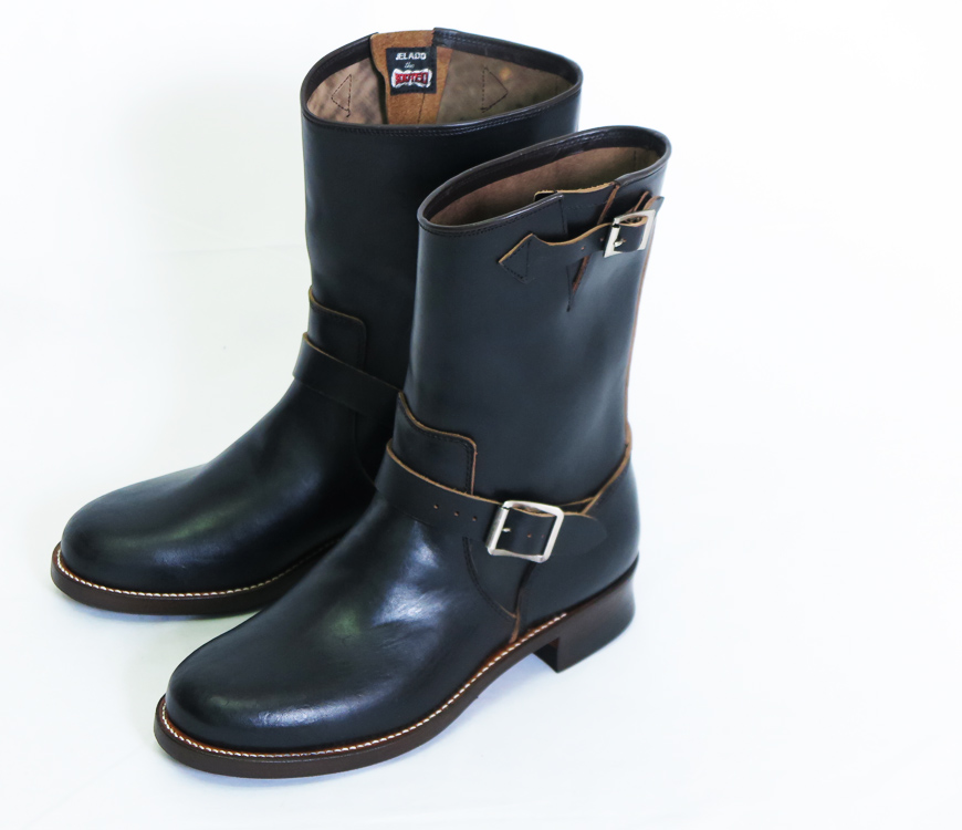 JELADO the BOOTED エンジニアブーツ 茶芯ブラック ホースバット