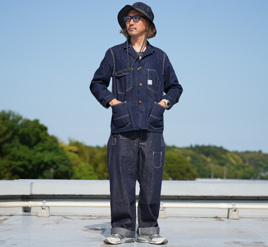 ジョングラッコー ダックカバーオール 40 ウエアハウス WAREHOUSE（ウエアハウス） John Gluckow ジョングラッコー by