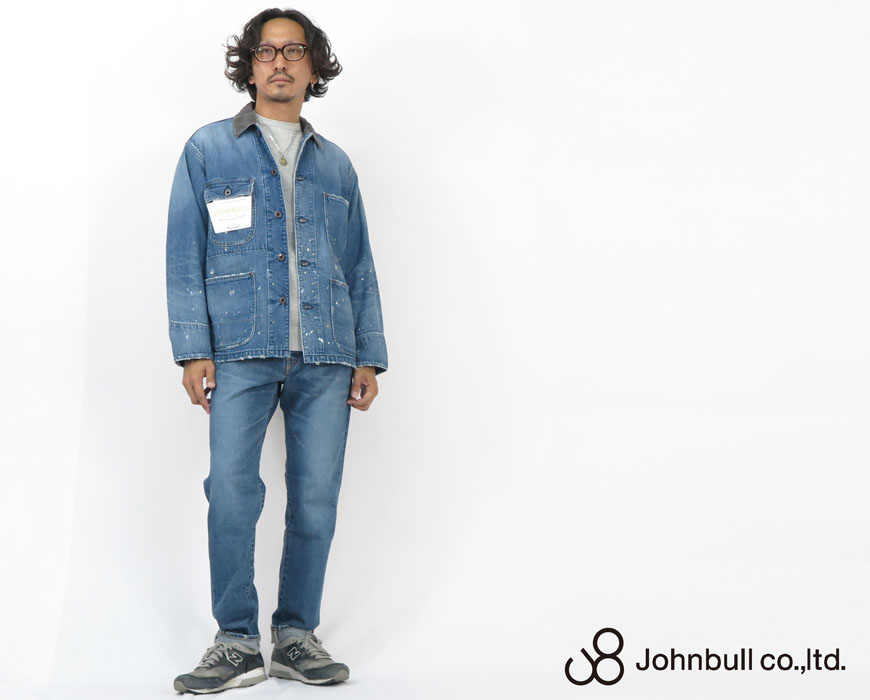 ジョンブル デニム カバーオール Johnbull（ジョンブル） ブランケットデニムカバーオール JM234L03