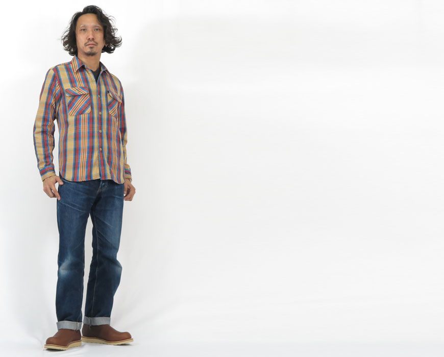 JELADO（ジェラード） 長袖 フランネル シャツ レギュラー丈 S~XL