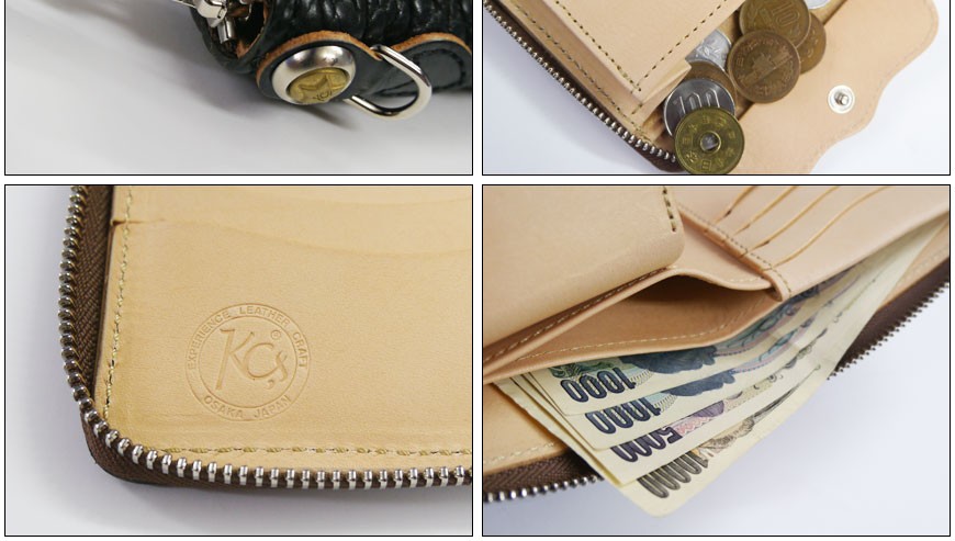SUGAR CANE KC S ケーシーズ ラウンドジップ ミドルウォレット ビル