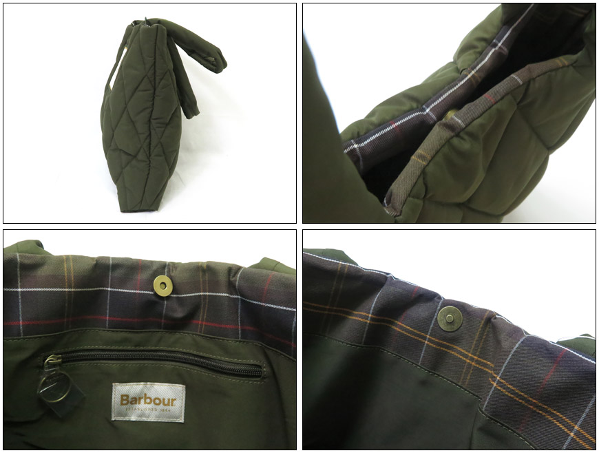 Barbour（バブアー） Mariah キルティング トートバッグ LBA0434