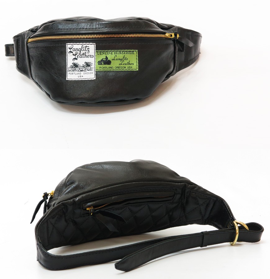 Langlitz Leathers ホースハイド ウエスト バッグ　レザー革 Langlitz Leathers（ラングリッツレザー） ラングリッツレザーズ