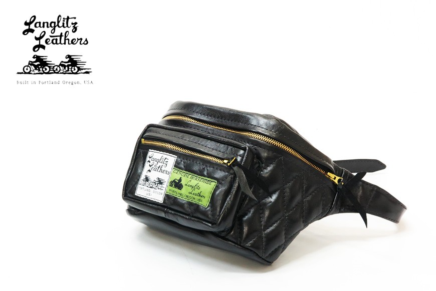 パッデッド アウトサイド ポケット ウエスト バッグ Langlitz Leathers ラングリッツ・レザーズ パッデッド アウト