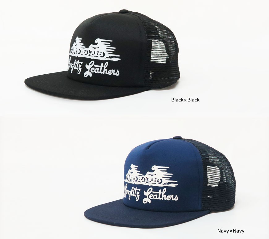 LANGLITZ LEATHERS ラングリッツレザー　キャップ ブラック Langlitz Leathers Mesh CAP ラングリッツレザー キャップ