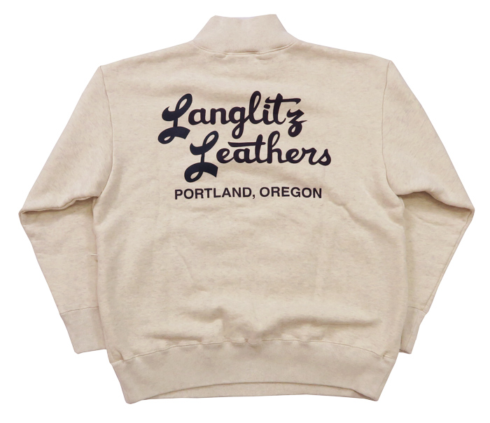 【美品】 Langlitz Leathers ハーフジップトレーナー L Langlitz Leathers（ラングリッツレザー） ラングリッツレザーズ