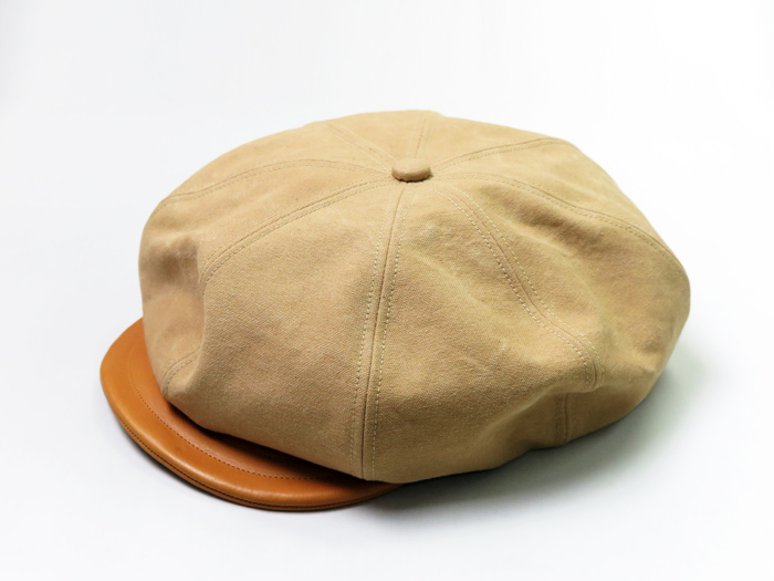 人気商品】 帽子 キャスケット JOHNNY OX LEATHER CASQUETTE