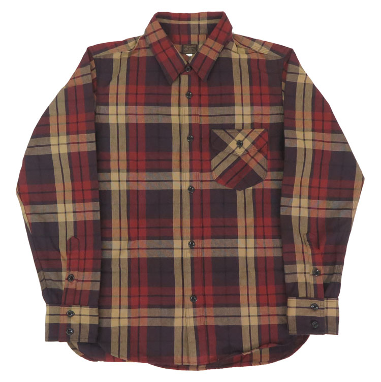 デラックスウェア DELUXEWARE 長袖 ミディアムネル シャツ チェック ”ORIGINAL PURPLE CHECK” MV-13 DELUXEWARE（デラックスウエア） デラックスウェア 長袖 ミディアム