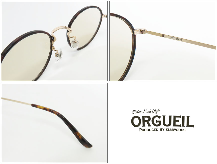 ORGUEIL（オルゲイユ） サングラス ラウンド型 色付きレンズ