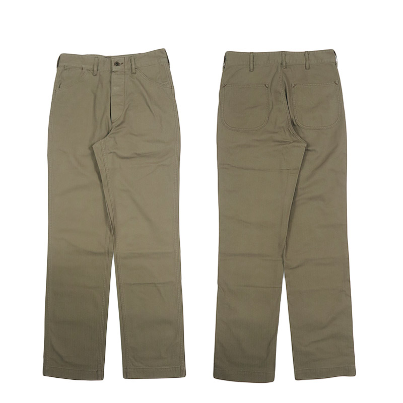 Pherrow's（フェローズ） ワークパンツ ヘリンボーンツイルミリタリー