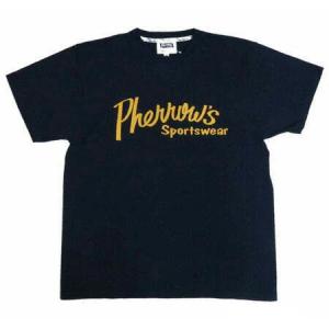 フェローズ Pherrow&apos;s 半袖Tシャツ プリント 「Pherrow&apos;s」 ロゴ PT1