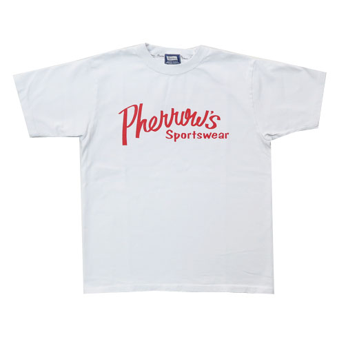 Pherrow's（フェローズ） 半袖Tシャツ プリント ロゴ PT1 : EARTH