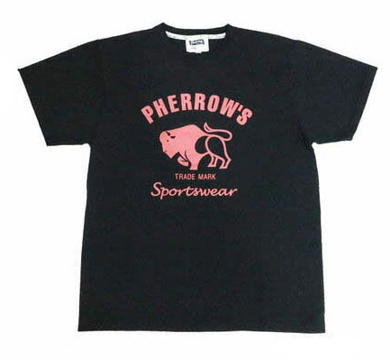 フェローズ Pherrow&apos;s 半袖Tシャツ プリント Buffalo バッファロー PT2