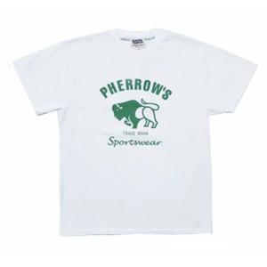 フェローズ Pherrow&apos;s 半袖Tシャツ プリント Buffalo バッファロー PT2