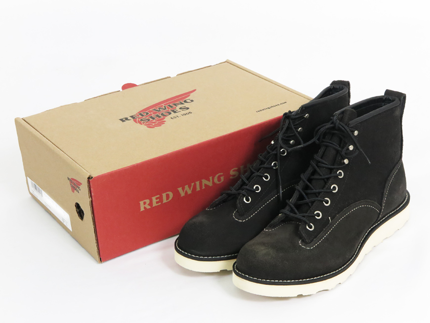 廃盤美品レッドウィング 2900ラインマン　ブラック「アビレーン」ラフアウト G・M geronimo / REDWING 2900