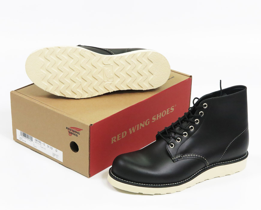 RED WING 08165-2 ブラックワークブーツ 9 1/2 D RED WING SHOES（レッドウィング） REDWING クラシックワークブーツ 6