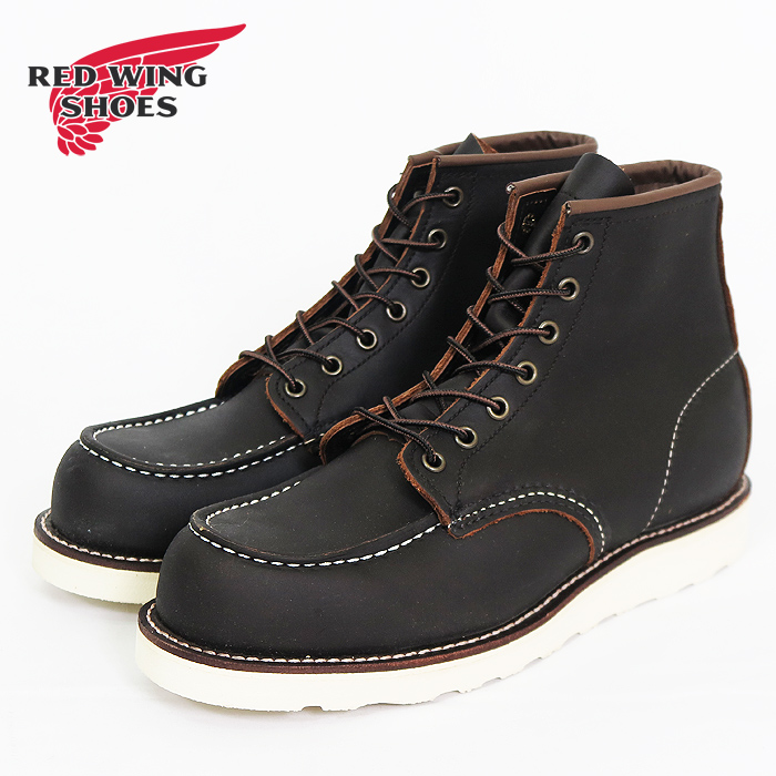 RED WING モックトゥ ワークブーツ ブラック レッドウィング REDWING 6