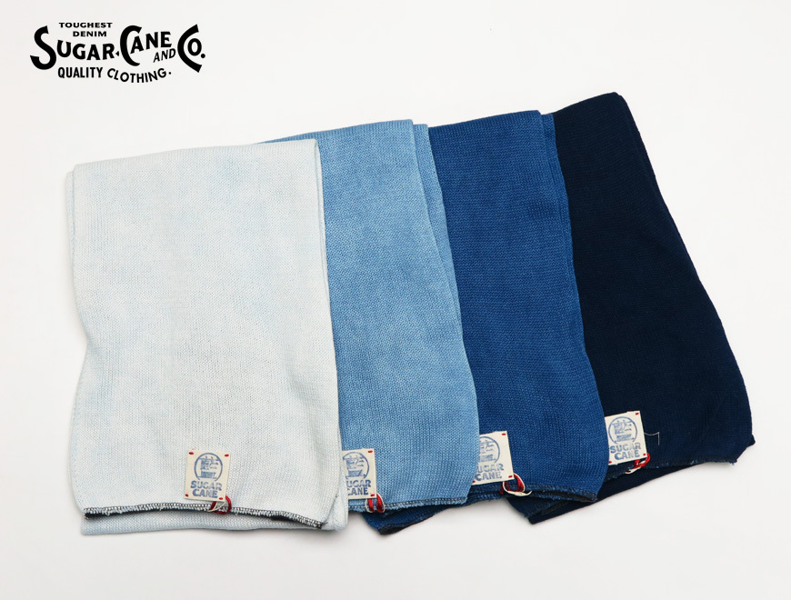 シュガーケーン SUGAR CANE 阿波本藍染め コットンスカーフ