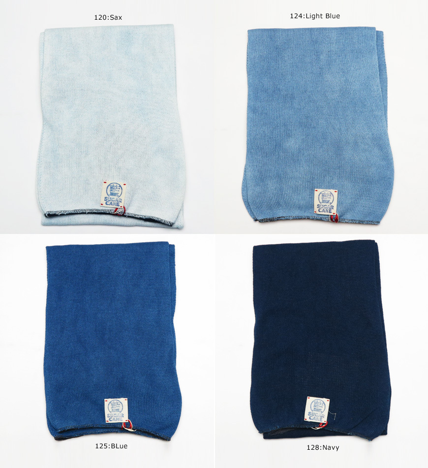 シュガーケーン SUGAR CANE 阿波本藍染め コットンスカーフ