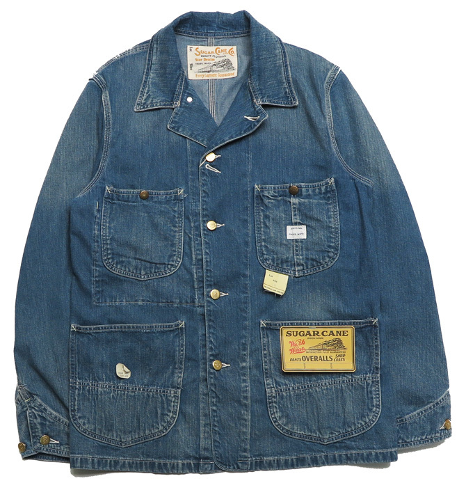 SUGAR CANE シュガーケーン 11oz デニム ワークコート ユーズド
