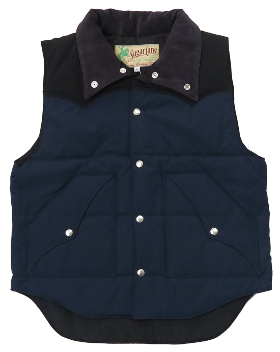 シュガーケーン SUGAR CANE TCクロス ポリコットン パッディング ベスト 中綿ベスト SC15400 sc15400_2.jpg