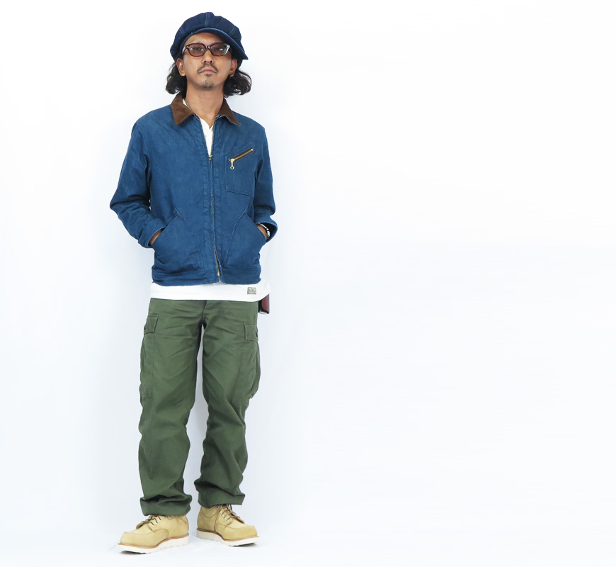 SUGAR CANE シュガーケーン ブロークンデニム×コーデュロイ 中綿