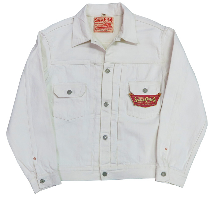 SUGAR CANE シュガーケーン 13oz ホワイト デニム ジャケット