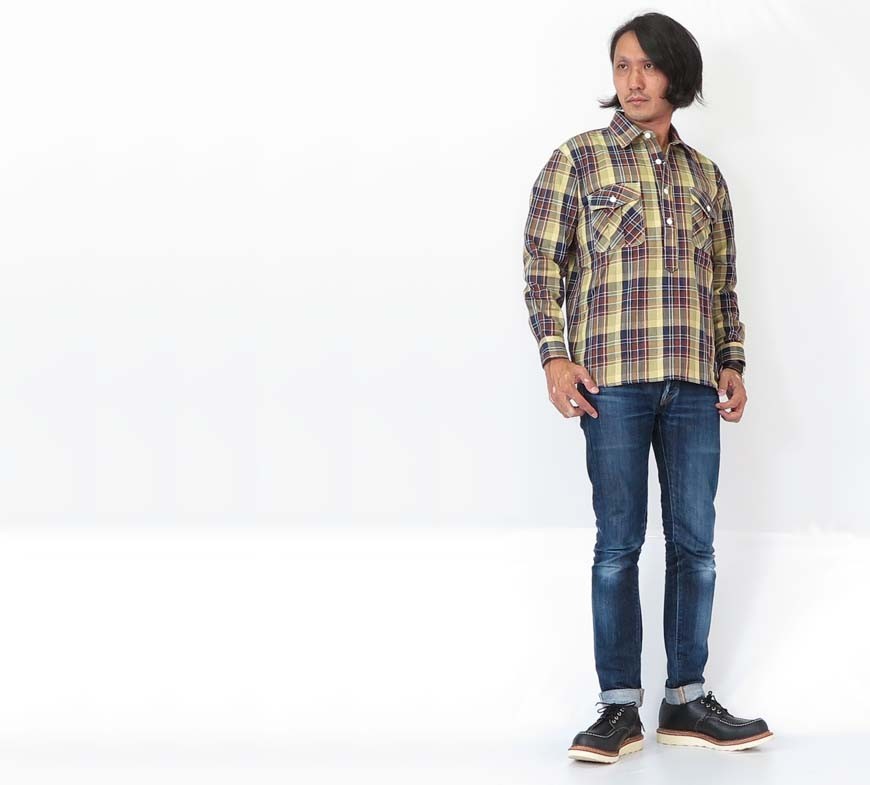 SUGAR CANE シュガーケーン フランネル チェック プルオーバー ワーク