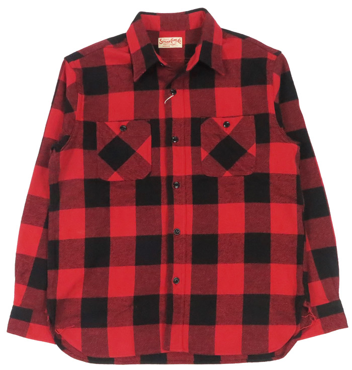 フェローズ　ピーコート、シュガーケーン　ウールシャツ SUGAR CANE シュガーケーン 長袖 ワークシャツ ツイルチェック