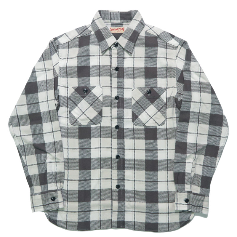 SUGAR CANE シュガーケーン 長袖 ツイルチェックワークシャツ TWILL