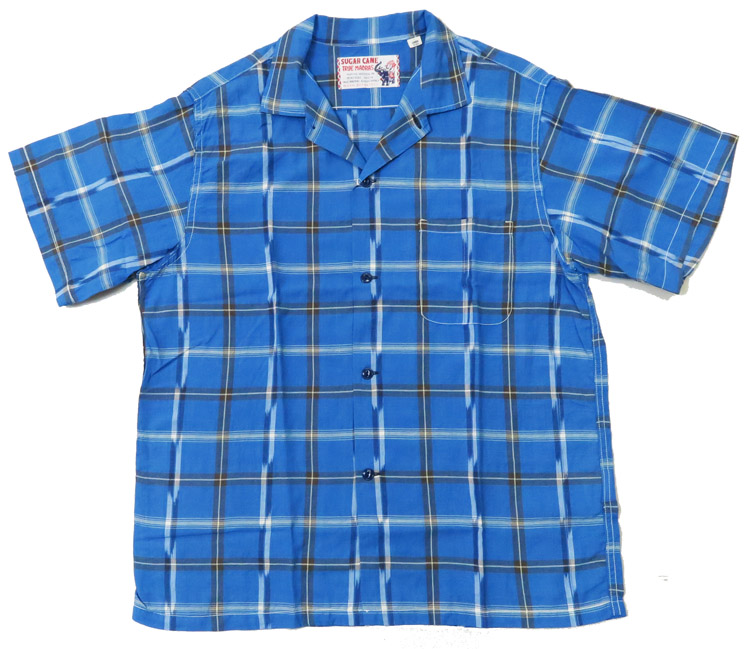 極美品　シュガーケーン　Sugar Cane 半袖　チェックシャツ M〜L相当 楽天市場】SUGAR CANE シュガーケーン レーヨンチェック半袖