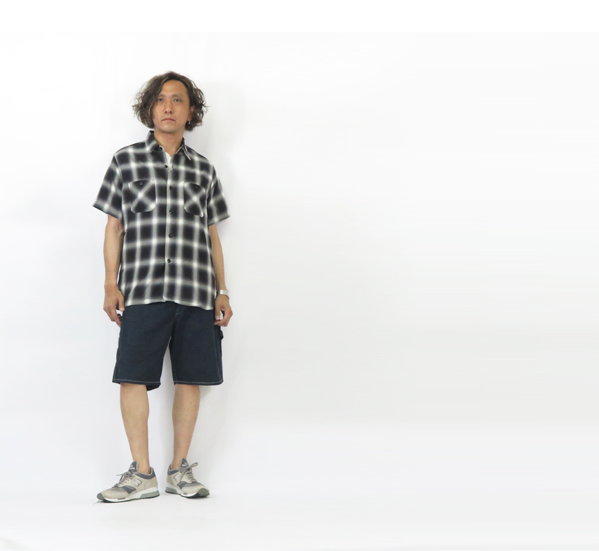 SUGAR CANE シュガーケーン 11oz ブルーデニム ワーク ショート
