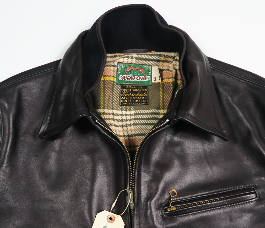 SUGAR CANE シュガーケーン ブラックホースハイド ROUGH-IN レザー