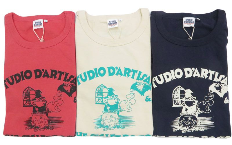 ダルチザン ステュディオ・ダ・ルチザン STUDIO D'ARTISAN 長袖 プリント Tシャツ 